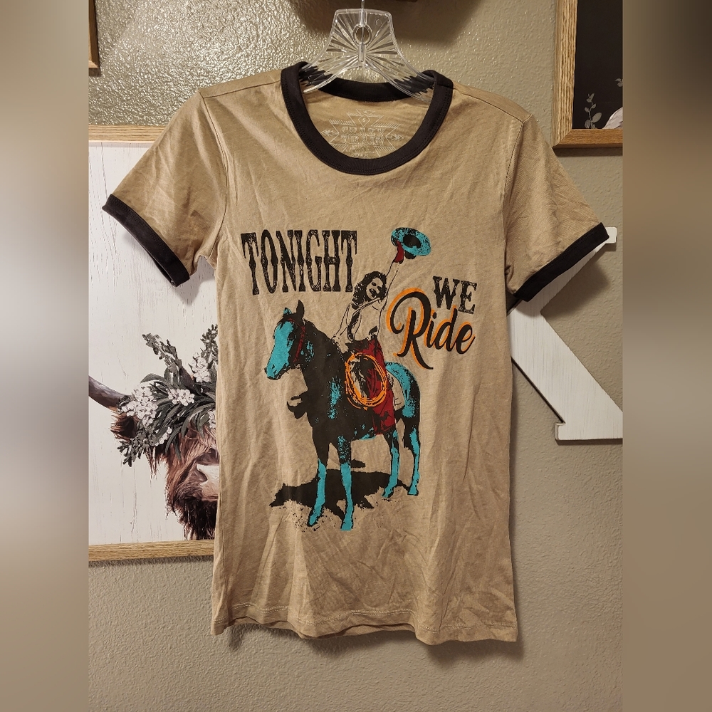 Crazy Train "Tonight We Ride" Graphic Tee Size Small